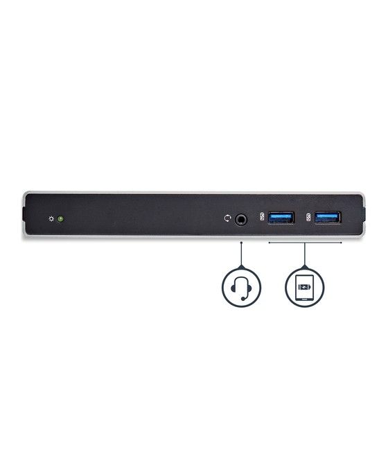 StarTech.com Docking Station USB 3.0 para Dos Monitores con DVI y Soporte Vertical - Imagen 3