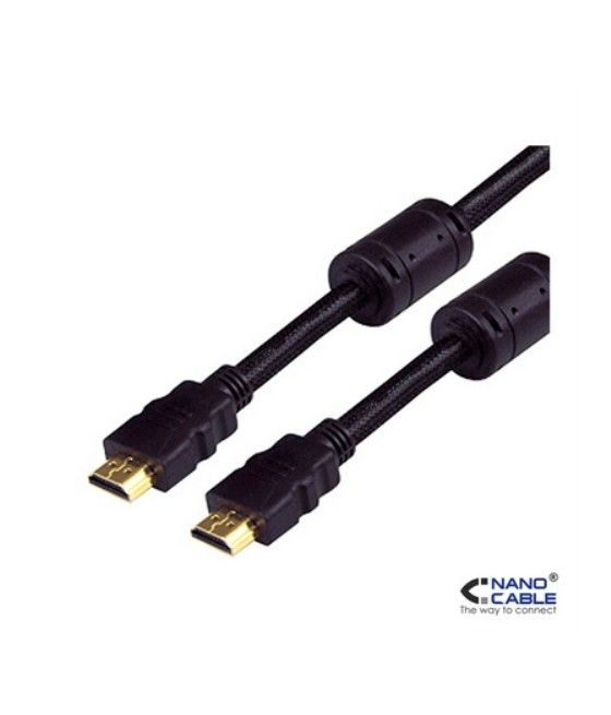 Nanocable - CABLE HDMI V1.4 de 10m (ALTA VELOCIDAD / HEC) conexión A/M-A/M - Imagen 1