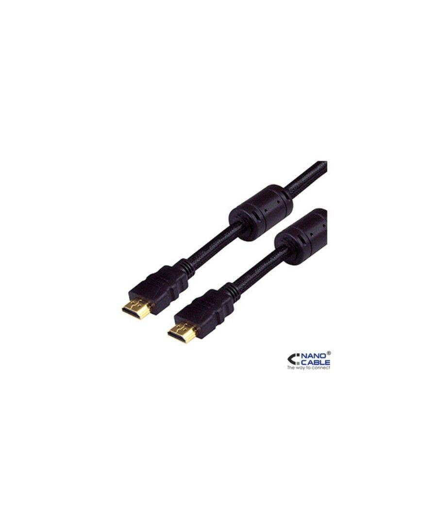 Nanocable - CABLE HDMI V1.4 de 10m (ALTA VELOCIDAD / HEC) conexión A/M-A/M - Imagen 1