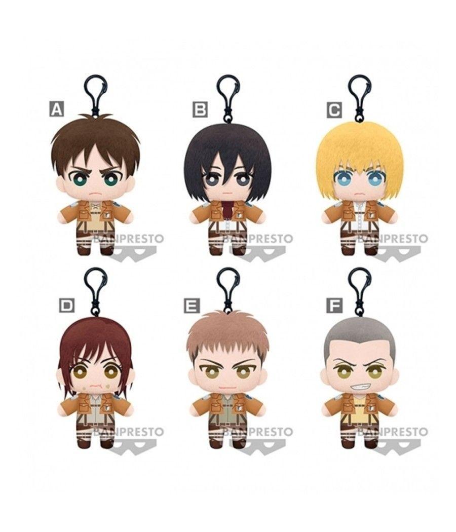 Peluche banpresto attack on titan tomonui plush assort series 1 unidad aleatoria