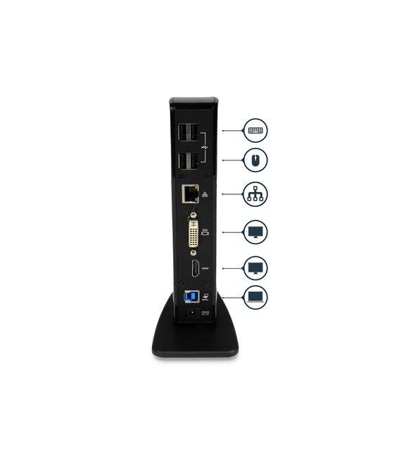StarTech.com Docking Station USB 3.0 para Dos Monitores con HDMI - DVI - 6x Puertos USB - Imagen 4
