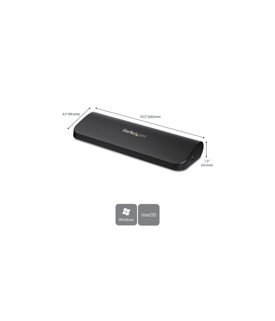 StarTech.com Docking Station USB 3.0 para Dos Monitores con HDMI y DVI/VGA - Imagen 3