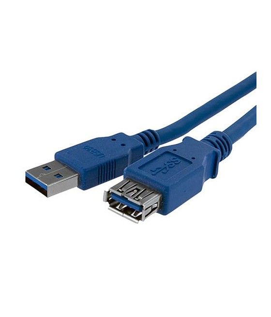 StarTech.com Cable 1m Extensión Alargador USB 3.0 SuperSpeed - Macho a Hembra USB A - Extensor - Azul - Imagen 1