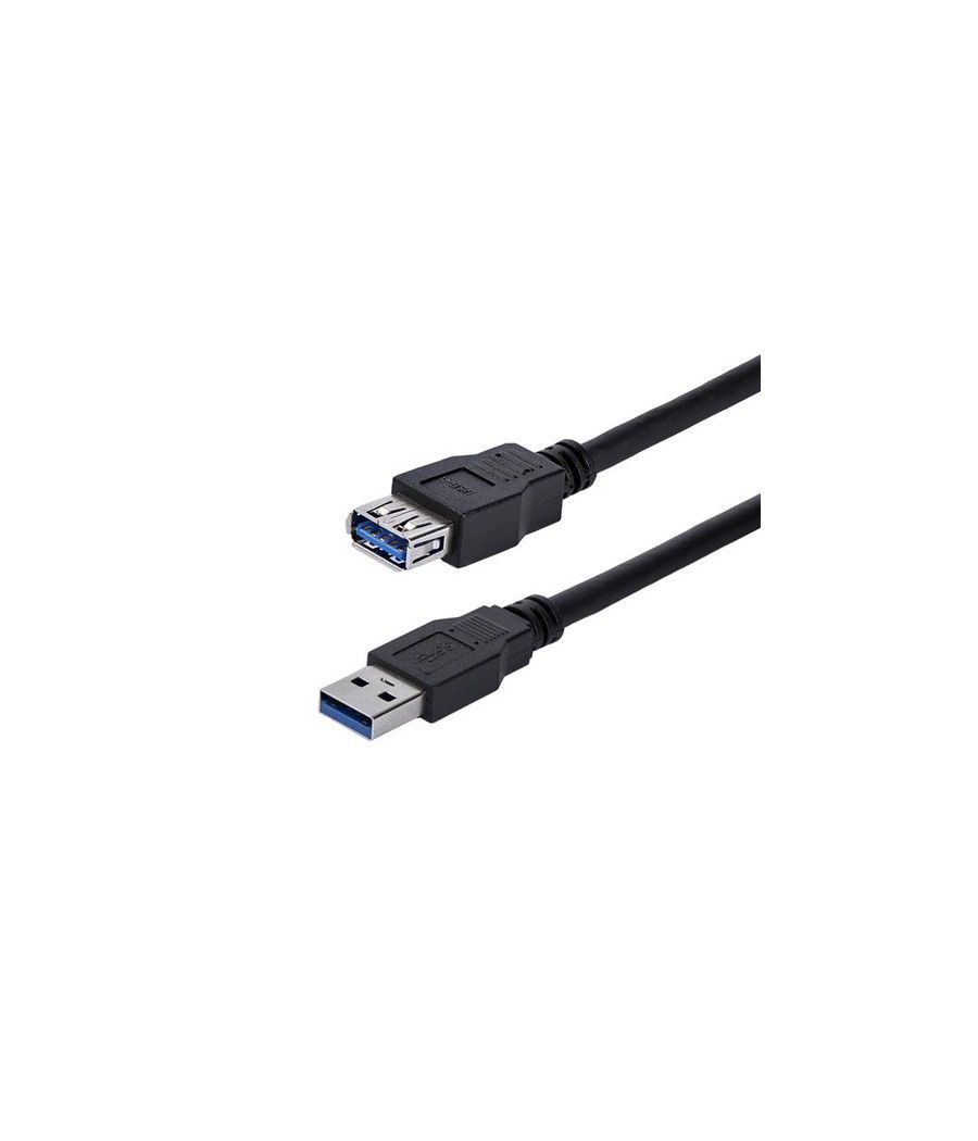 StarTech.com Cable 1m Extensión Alargador USB 3.0 SuperSpeed - Macho a Hembra USB A - Extensor - Negro - Imagen 1