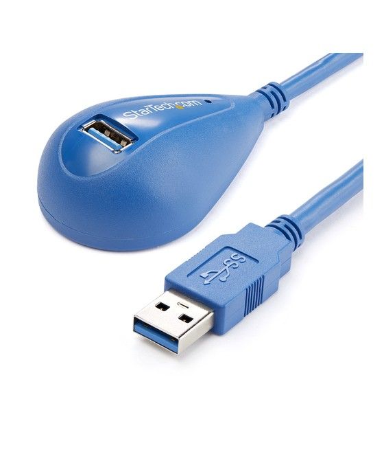 StarTech.com Cable de 1,5m Extensión Alargador USB 3.0 SuperSpeed Dock de Sobremesa - Macho a Hembra USB A - Imagen 1