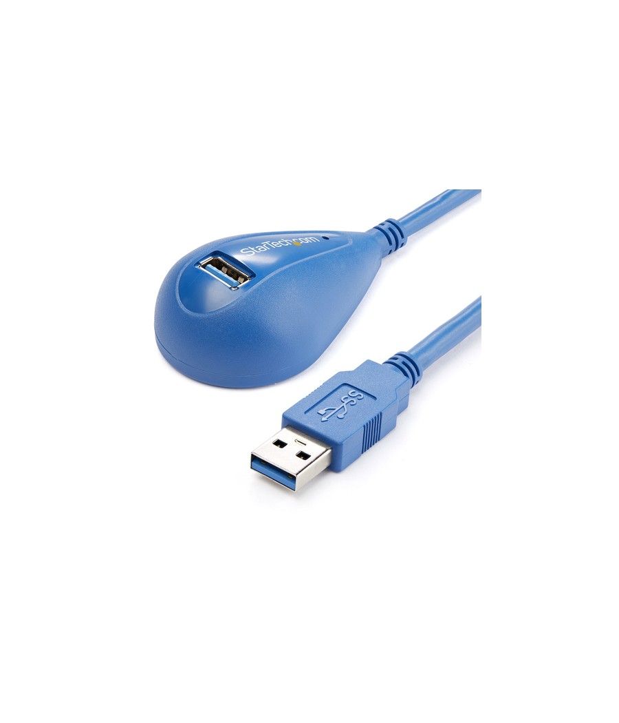 StarTech.com Cable de 1,5m Extensión Alargador USB 3.0 SuperSpeed Dock de Sobremesa - Macho a Hembra USB A - Imagen 1