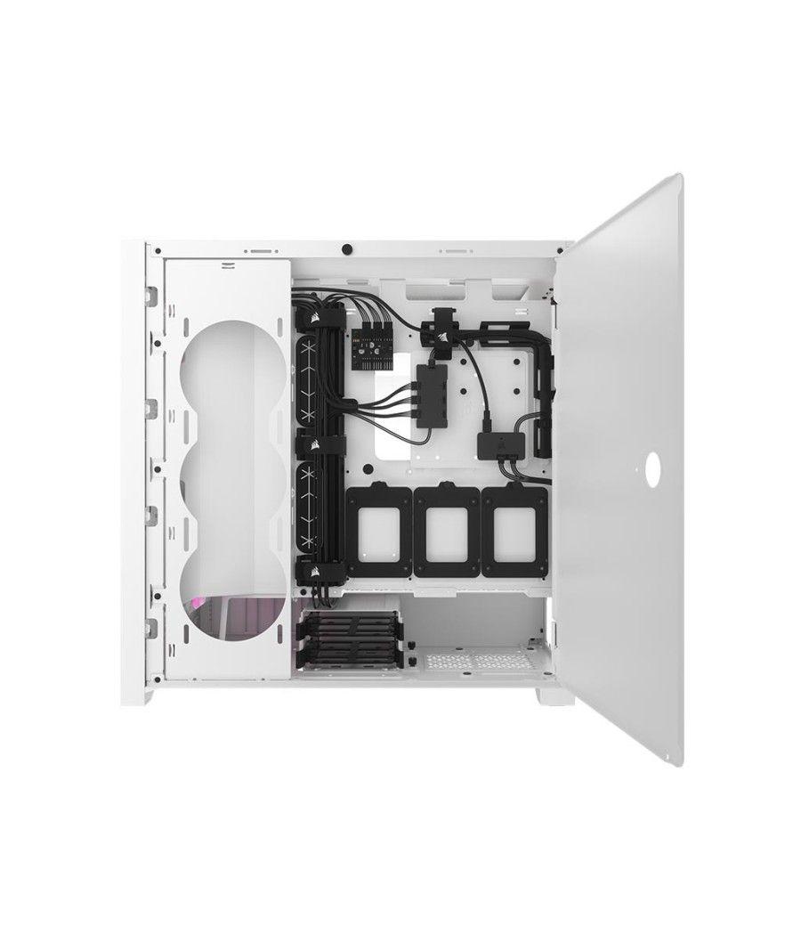 Caja corsair icue 5000d rgb airflow cristal templado blanca cc-9011243-ww