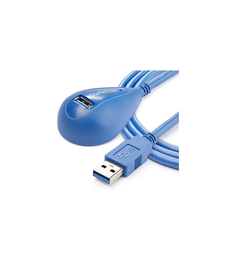 StarTech.com Cable de 1,5m Extensión Alargador USB 3.0 SuperSpeed Dock de Sobremesa - Macho a Hembra USB A - Imagen 3