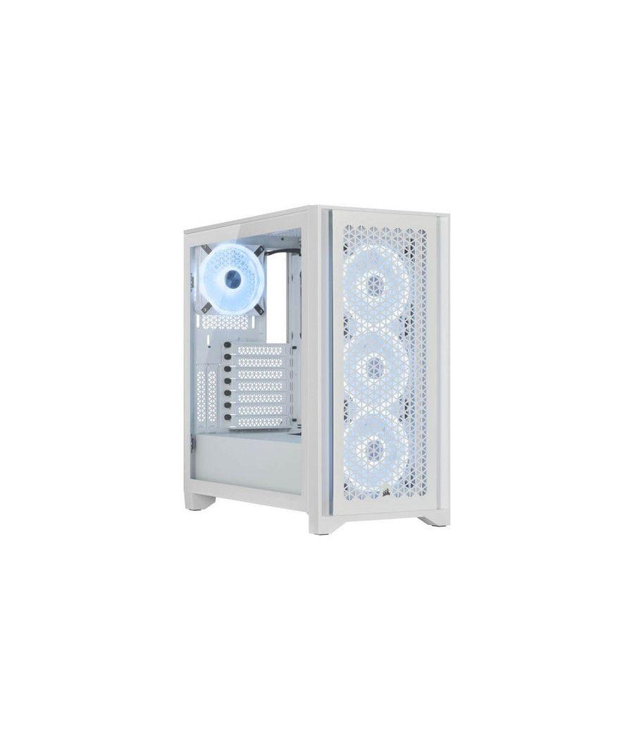Caja corsair icue 4000d rgb airflow cristal templado blanca cc-9011241-ww