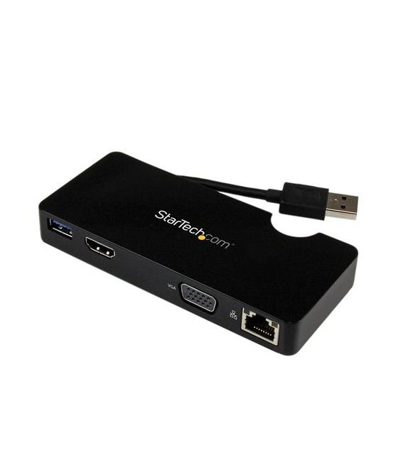 StarTech.com Replicador de Puertos USB 3.0 de Viajes con HDMI o VGA - Docking Station para Portátil - Imagen 1