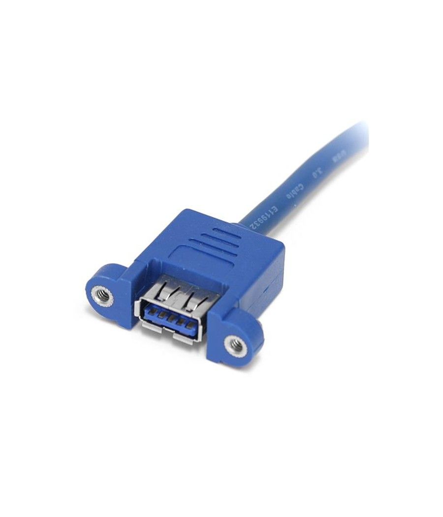 StarTech.com Cable Extensor 50cm 2 Puertos USB 3.0 para Montaje en Panel conexión a Placa Base - Hembra USB A - Imagen 4