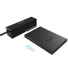 Adaptador para discos duros 2.5'/3.5' aisens ase-35c02b/ usb tipo-c - sata/ con alimentador