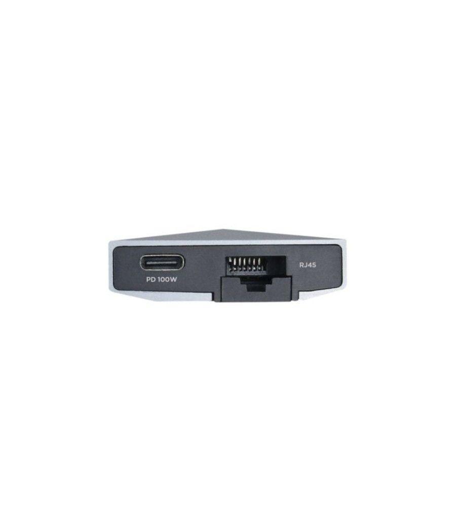 Docking usb 3.2 tipo-c aisens asuc-8p004-gr/ 1 hdmi/ 3 usb/ 1 rj45/ 1 lector tarjetas / usb pd/ gris