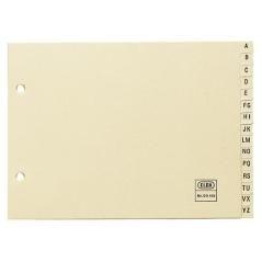 Elba índices alfabéticos cartulina 4º az 15p beige