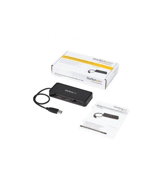 StarTech.com Mini Dock USB a DisplayPort Doble con LAN GbE - 4K Doble de 60Hz - Imagen 6