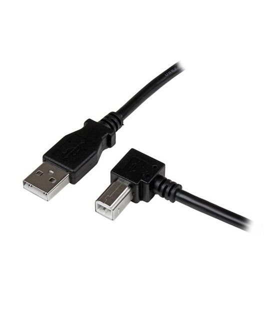 StarTech.com Cable Adaptador USB 1m para Impresora Acodado - 1x USB A Macho - 1x USB B Macho en Ángulo Derecho - Imagen 1