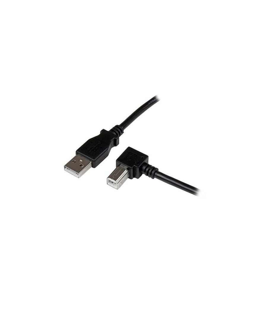 StarTech.com Cable Adaptador USB 1m para Impresora Acodado - 1x USB A Macho - 1x USB B Macho en Ángulo Derecho - Imagen 1