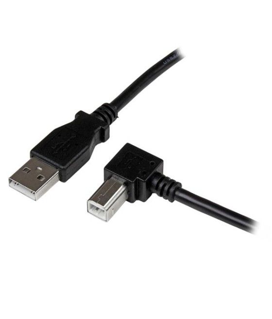 StarTech.com Cable Adaptador USB 1m para Impresora Acodado - 1x USB A Macho - 1x USB B Macho en Ángulo Derecho - Imagen 2