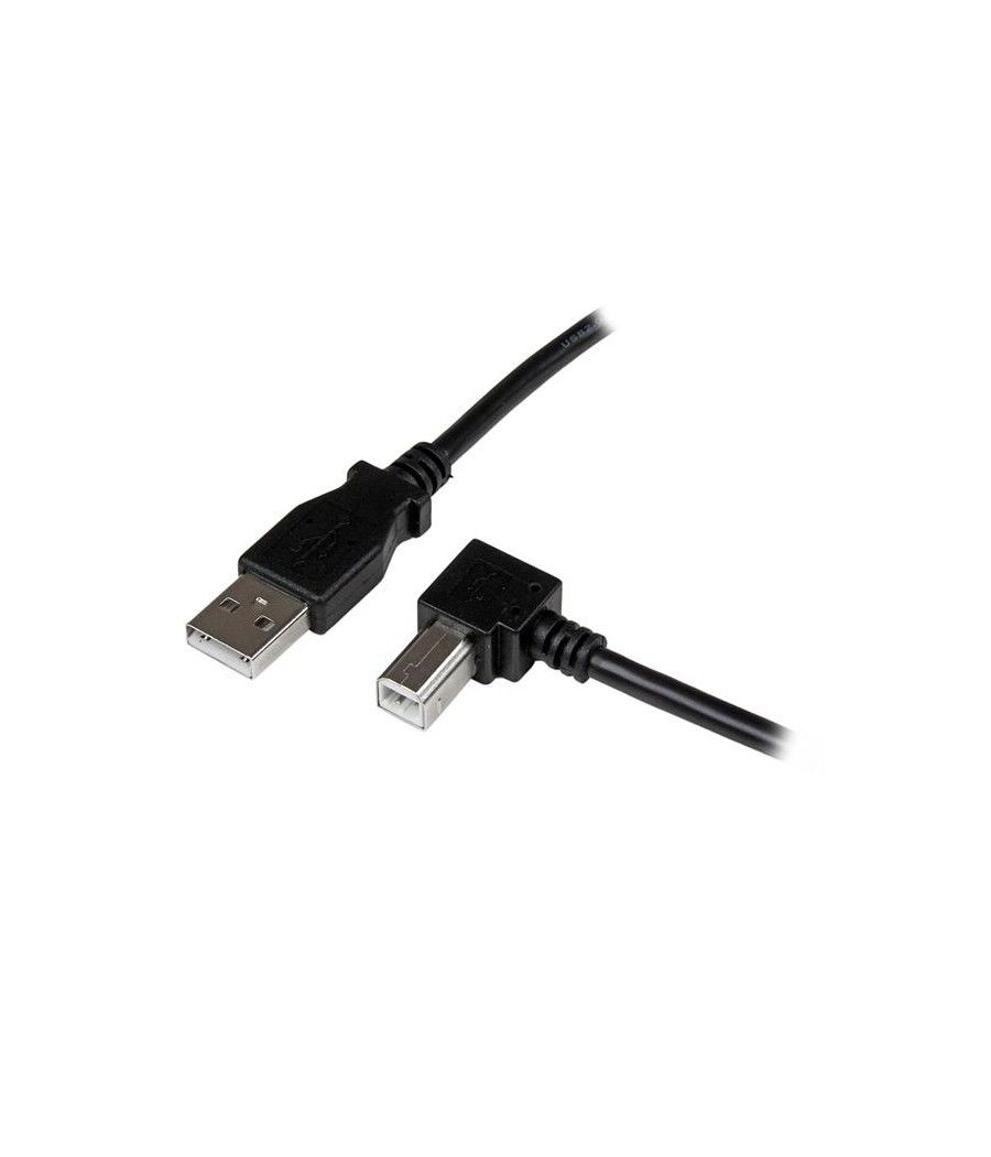 StarTech.com Cable Adaptador USB 1m para Impresora Acodado - 1x USB A Macho - 1x USB B Macho en Ángulo Derecho - Imagen 2