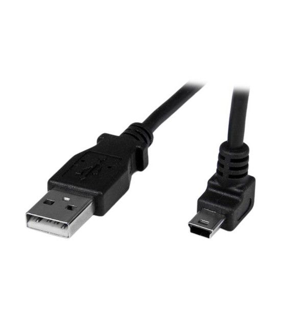 StarTech.com Cable Adaptador 1m USB A Macho a Mini USB B Macho Acodado en Ángulo hacia Arriba - Imagen 1
