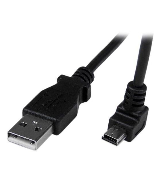StarTech.com Cable Adaptador 2m USB A Macho a Mini USB B Macho Acodado en Ángulo hacia Abajo