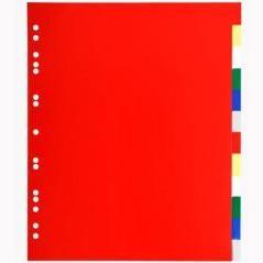 Exacompta separadores 12 posiciones a4  pp flexible colores neutros
