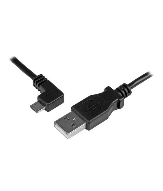 StarTech.com Cable de 1m Micro USB con conector acodado a la izquierda - Cable de Carga y Sincronización - Imagen 1