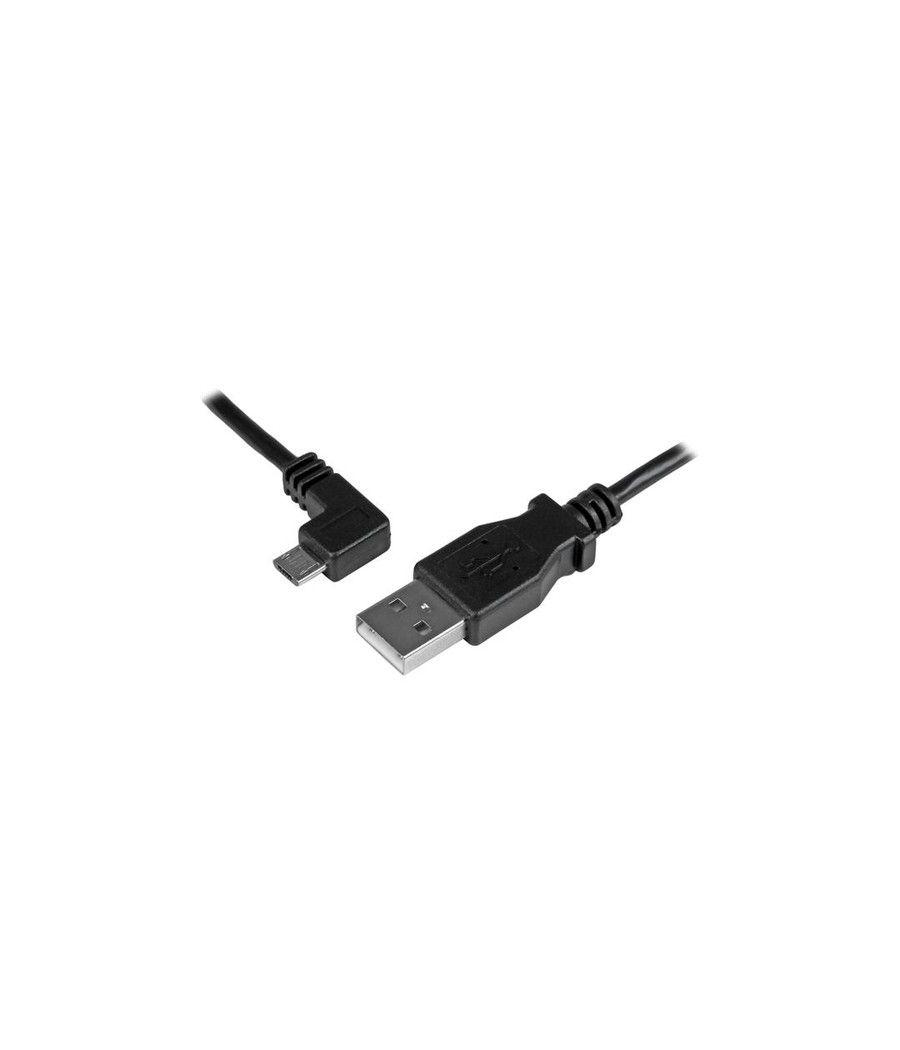 StarTech.com Cable de 1m Micro USB con conector acodado a la izquierda - Cable de Carga y Sincronización - Imagen 1