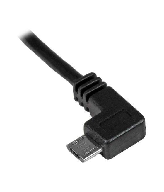 StarTech.com Cable de 1m Micro USB con conector acodado a la izquierda - Cable de Carga y Sincronización - Imagen 2