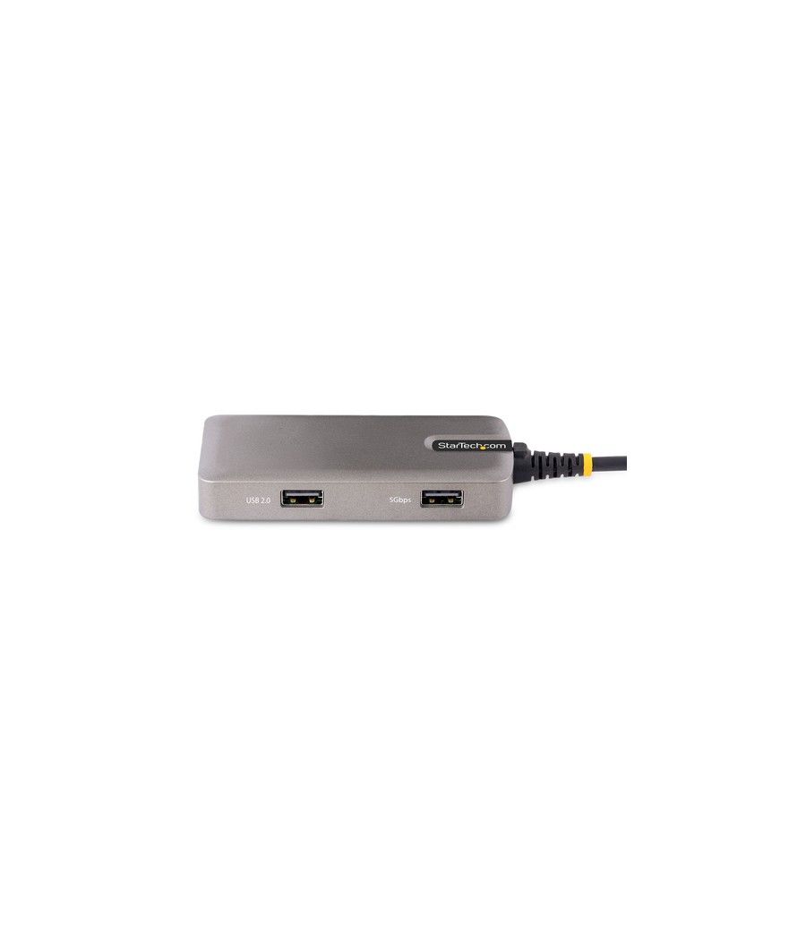 StarTech.com Adaptador Multipuertos USB-C - Docking Station USB Tipo C HDMI 4K60 - Hub Ladrón USB 3.0 de 3 Puertos - Entrega de 