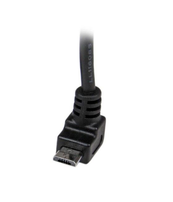 StarTech.com Cable Adaptador 1m USB A Macho a Micro USB B Macho Acodado en Ángulo hacia Arriba para Teléfono Móvil - Imagen 5