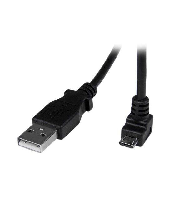 StarTech.com Cable Adaptador 2m USB A Macho a Micro USB B Macho Acodado en Ángulo hacia Abajo para Teléfono Móvil - Imagen 1