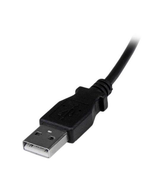 StarTech.com Cable Adaptador 2m USB A Macho a Micro USB B Macho Acodado en Ángulo hacia Abajo para Teléfono Móvil - Imagen 3