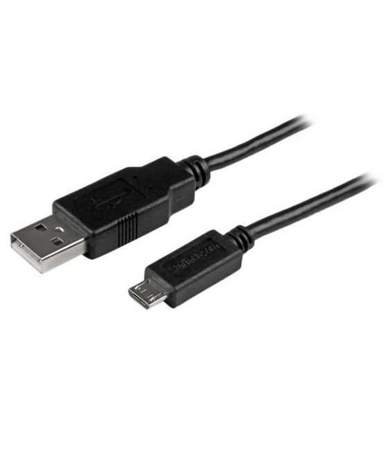 StarTech.com Cable Adaptador 0,5m USB A Macho a Micro USB B Macho Delgado para Teléfono Móvil y Tablets