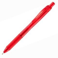 Pentel bolígrafo energel retráctil punta 0.7mm rojo -12u-