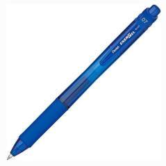 Pentel bolígrafo energel retráctil punta 0.7mm azul -12u-