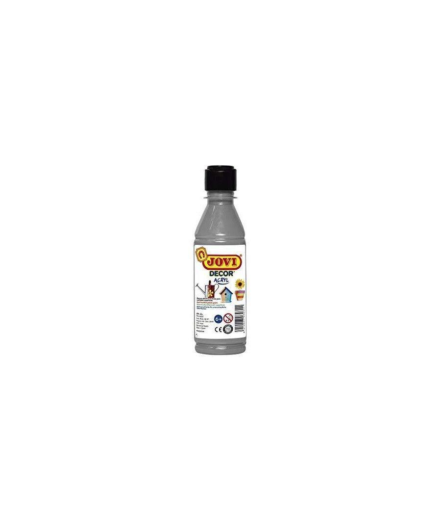 Jovi pintura plástica jovidecor acryl botella de 250ml plata