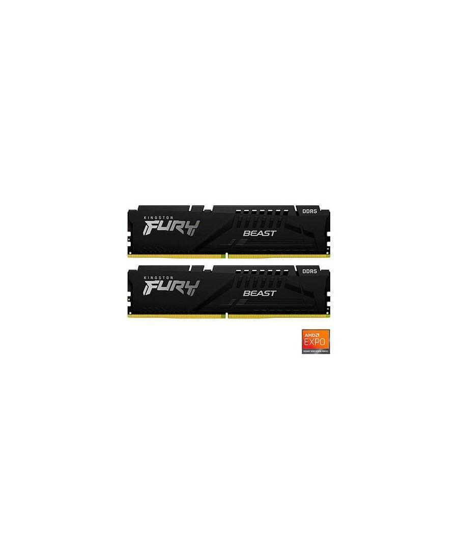 Modulo memoria ram ddr5 16gb 2x8gb 5200mhz kingston fury be