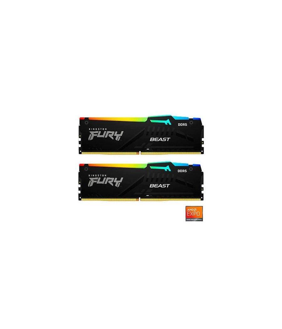 Modulo memoria ram ddr5 16gb 2x8gb 5200mhz kingston fury be