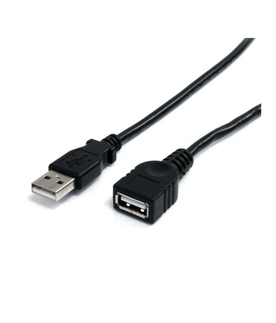StarTech.com USBEXTAA10BK cable USB 3 m USB 2.0 USB A Negro - Imagen 1