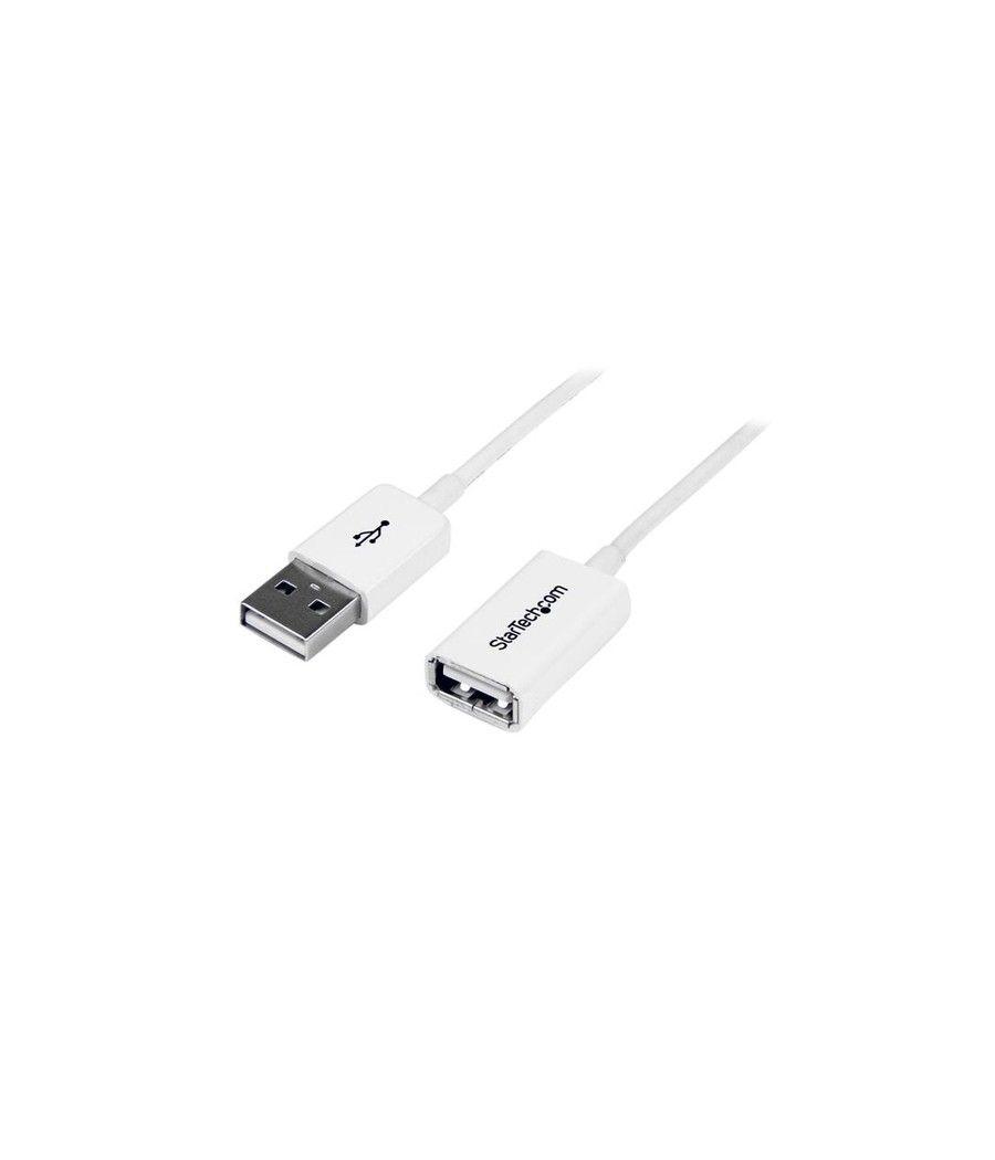 StarTech.com Cable de 1m de Extensión Alargador USB 2.0 - Macho a Hembra USB A - Extensor - Blanco - Imagen 1