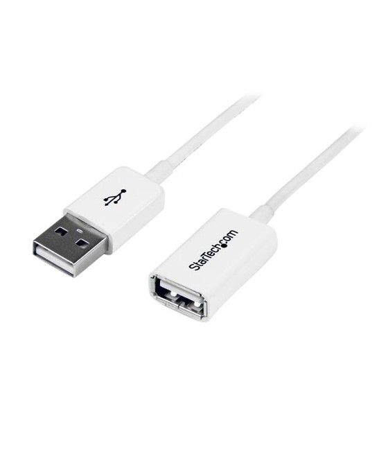 StarTech.com Cable de 3m de Extensión Alargador USB 2.0 - Macho a Hembra USB A - Extensor - Blanco - Imagen 1