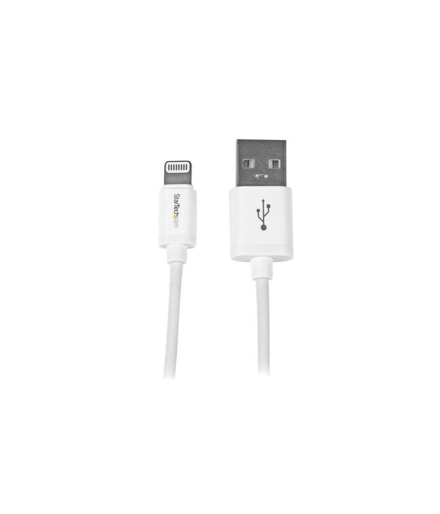 StarTech.com Cable 1m Lightning 8 Pin a USB A 2.0 para Apple iPod iPhone 5 iPad - Blanco - Imagen 1