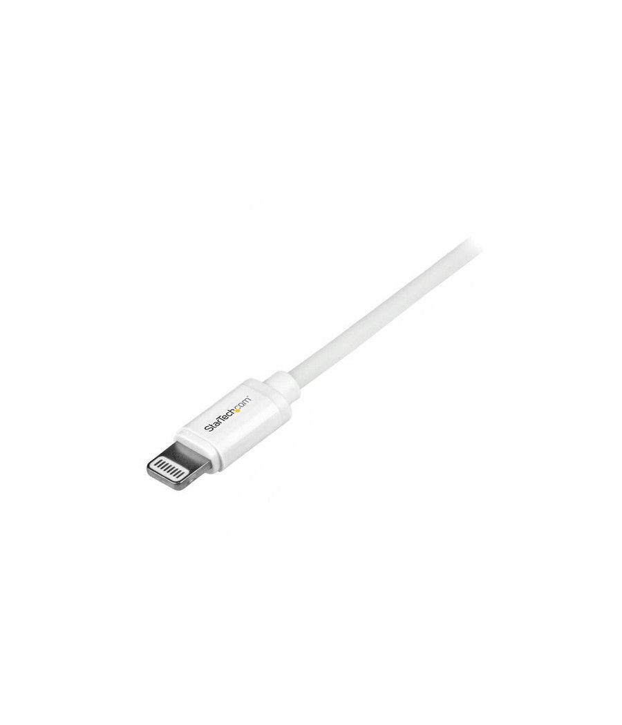 StarTech.com Cable 1m Lightning 8 Pin a USB A 2.0 para Apple iPod iPhone 5 iPad - Blanco - Imagen 2