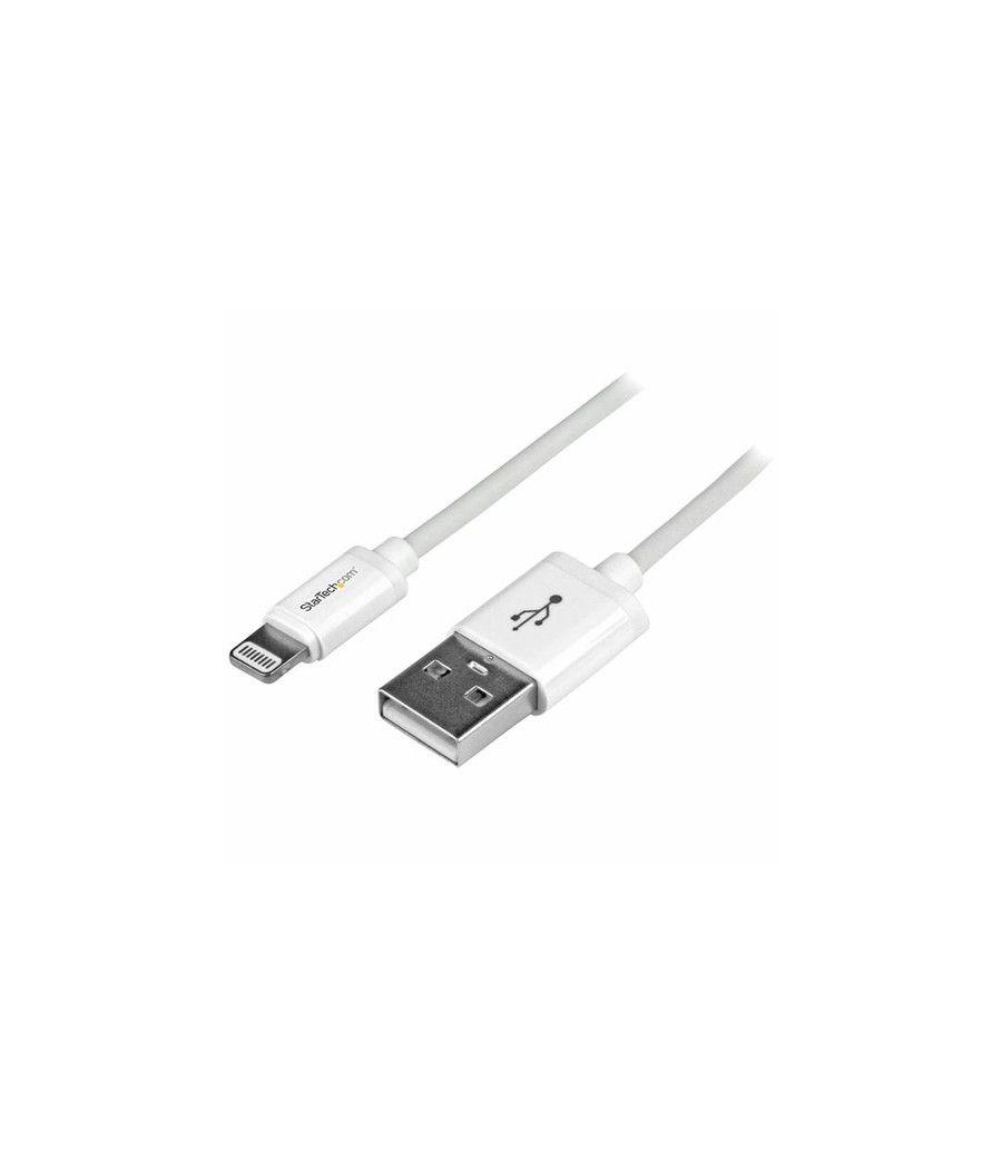 StarTech.com Cable 1m Lightning 8 Pin a USB A 2.0 para Apple iPod iPhone 5 iPad - Blanco - Imagen 3