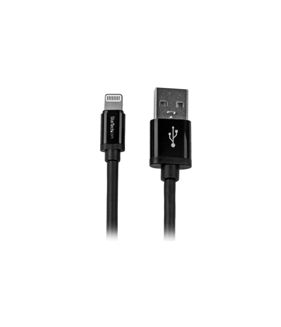 StarTech.com Cable 2m Lightning 8 Pin a USB A 2.0 para Apple iPod iPhone 5 iPad - Negro - Imagen 1