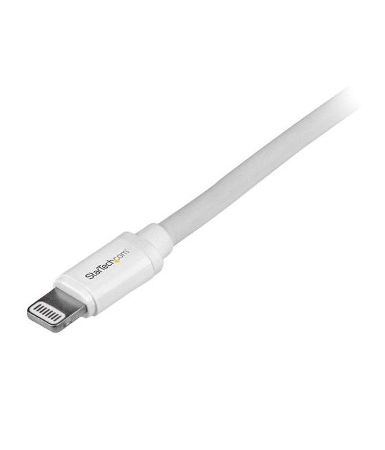 StarTech.com Cable de 2m Lightning de 8 Pin a USB A 2.0 para Apple iPod iPhone 5 iPad - Blanco - Imagen 3