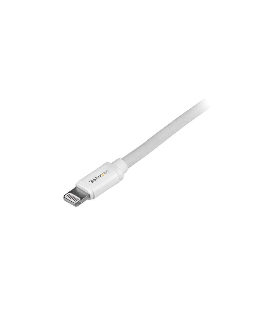 StarTech.com Cable de 2m Lightning de 8 Pin a USB A 2.0 para Apple iPod iPhone 5 iPad - Blanco - Imagen 3
