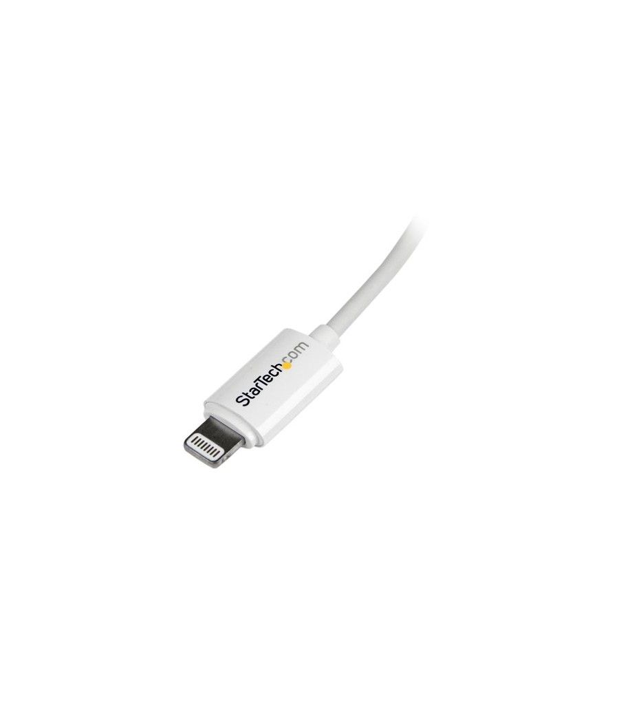 StarTech.com Cable de 2m Lightning de 8 Pin a USB A 2.0 para Apple iPod iPhone 5 iPad - Blanco - Imagen 4