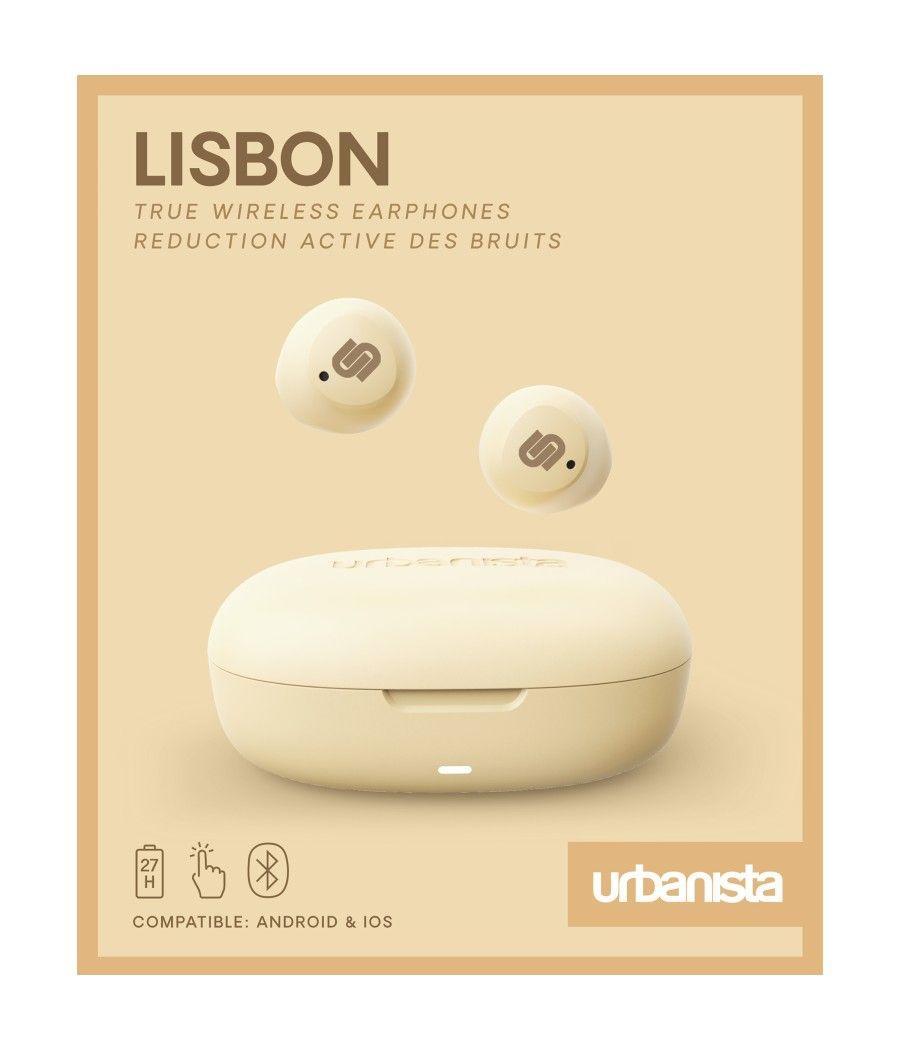 Auriculares urbanista true wireless inalambricos lisbon vanilla cream - amarillo vainilla